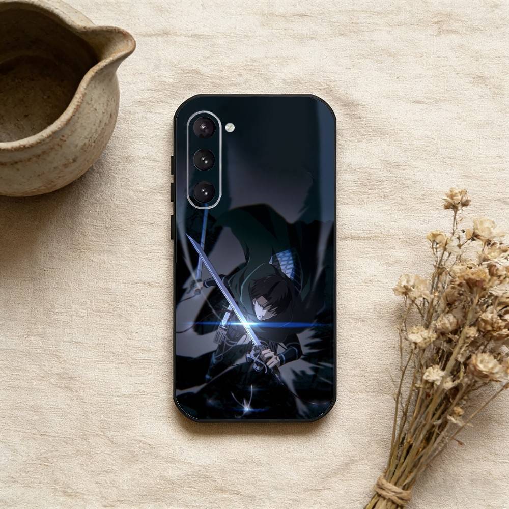 

L-Levi A-Attack on Titan Phone Case For Samsung Galaxy A73,A21s,A22,A31,A52,A53,A71,A41Soft Black Shell Samsung a32 4g