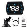 Universelles GPS HUD Tachometer MPH mit Kompass Übergeschwindigkeitswarnung für Auto | Gps Tacho Auto mph, Automatisches Helligkeit Display, Genaue GPS Geschwindigkeit, Kompass