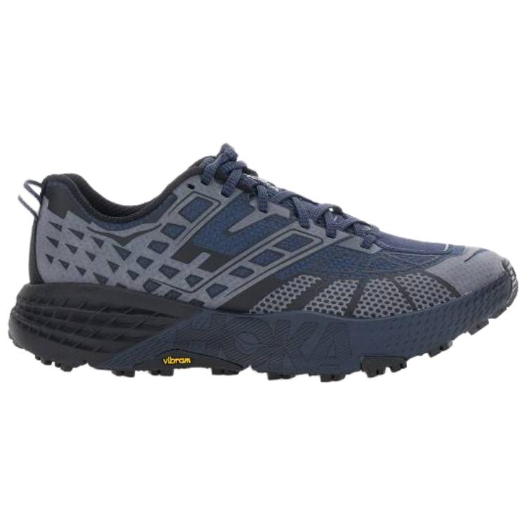 Hoka One One Speedgoat 2 Comfortable Durable Responsive Trail Running Shoes Men running shoes Blue Black 1171910-VCK