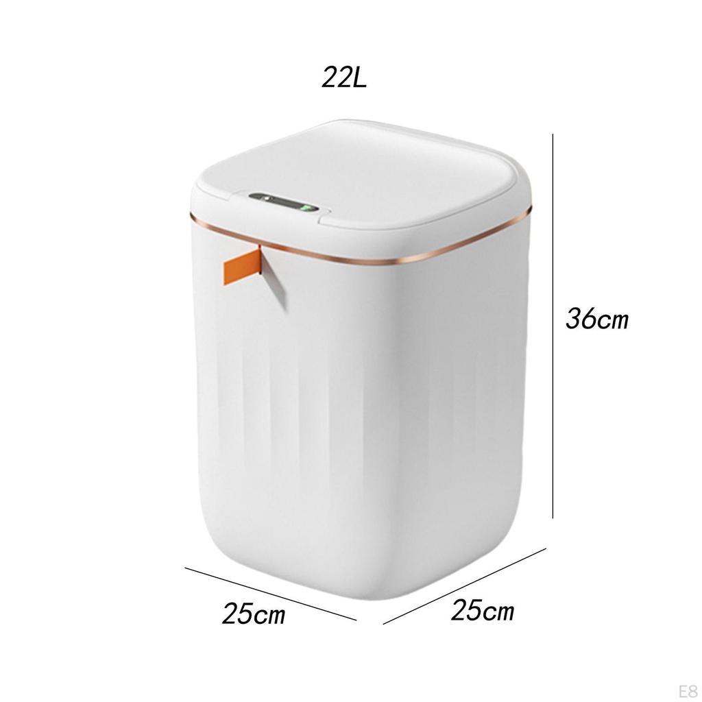 Automatic Garbage Can, Electric Bin with Lid, Bathroom Trash Cans Lids for Kitchen,