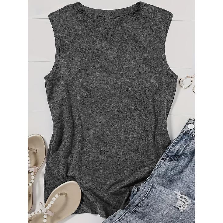 Elegant Vest for Women Bohemian colorful floral mandala print casual loose summer vest Fashionable and elegant tops for commuting, vacation, and