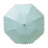 Moonbat en Folding Perfect for Rain or Premium Light Heat and UV Shiny Blue [Lanvin Bleu] Parasol, Shine, Blocking, Protection, Ruffles,