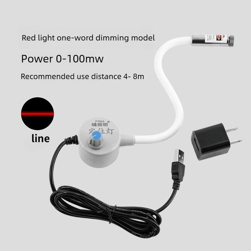 

USB Магнітний Лазерний Напрямний Червоний Лазерний Позиціонуючий Світло для Швейної Машини, Квілтингу, Рукоділля, Робочого Столу, Аксесуар для Вирівнювання
