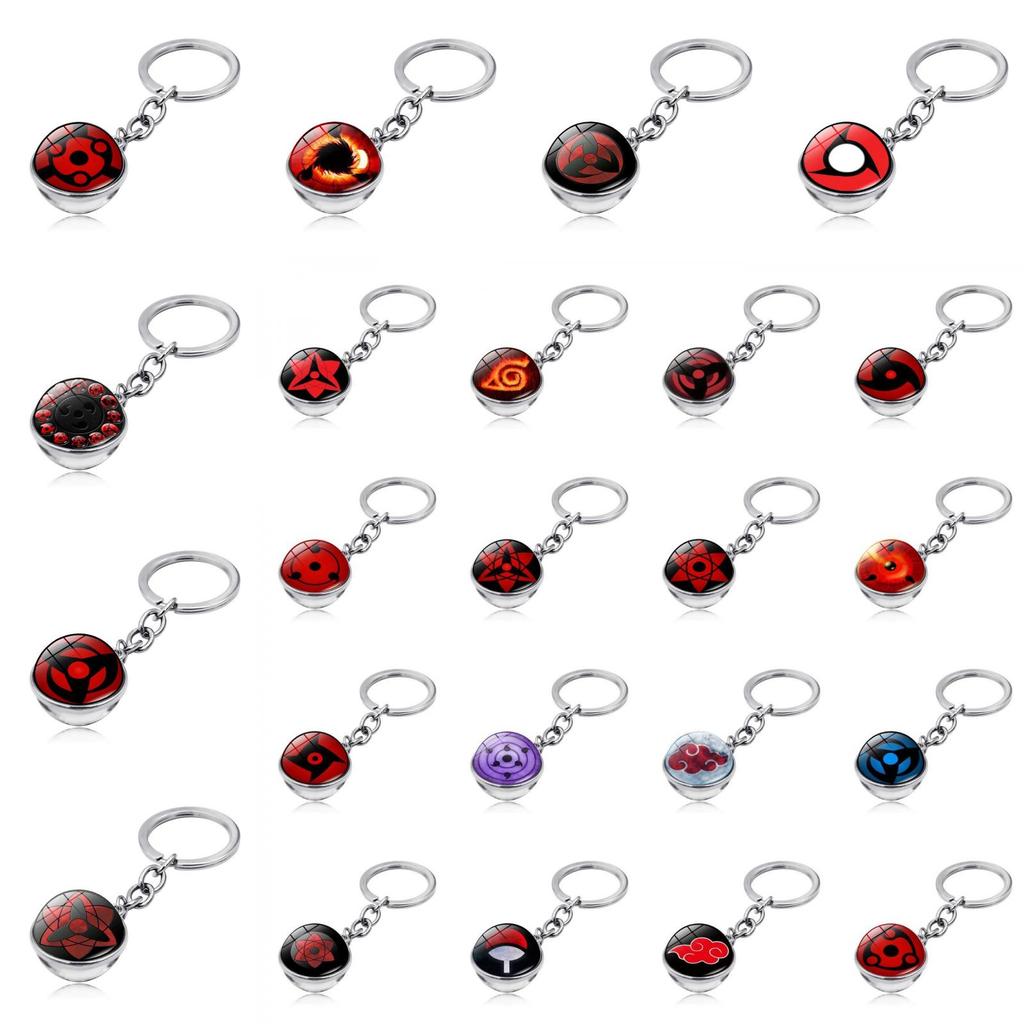Naruto Sharingan Keyring Featuring Sharingan Design And Zinc Alloy Material For Collectors