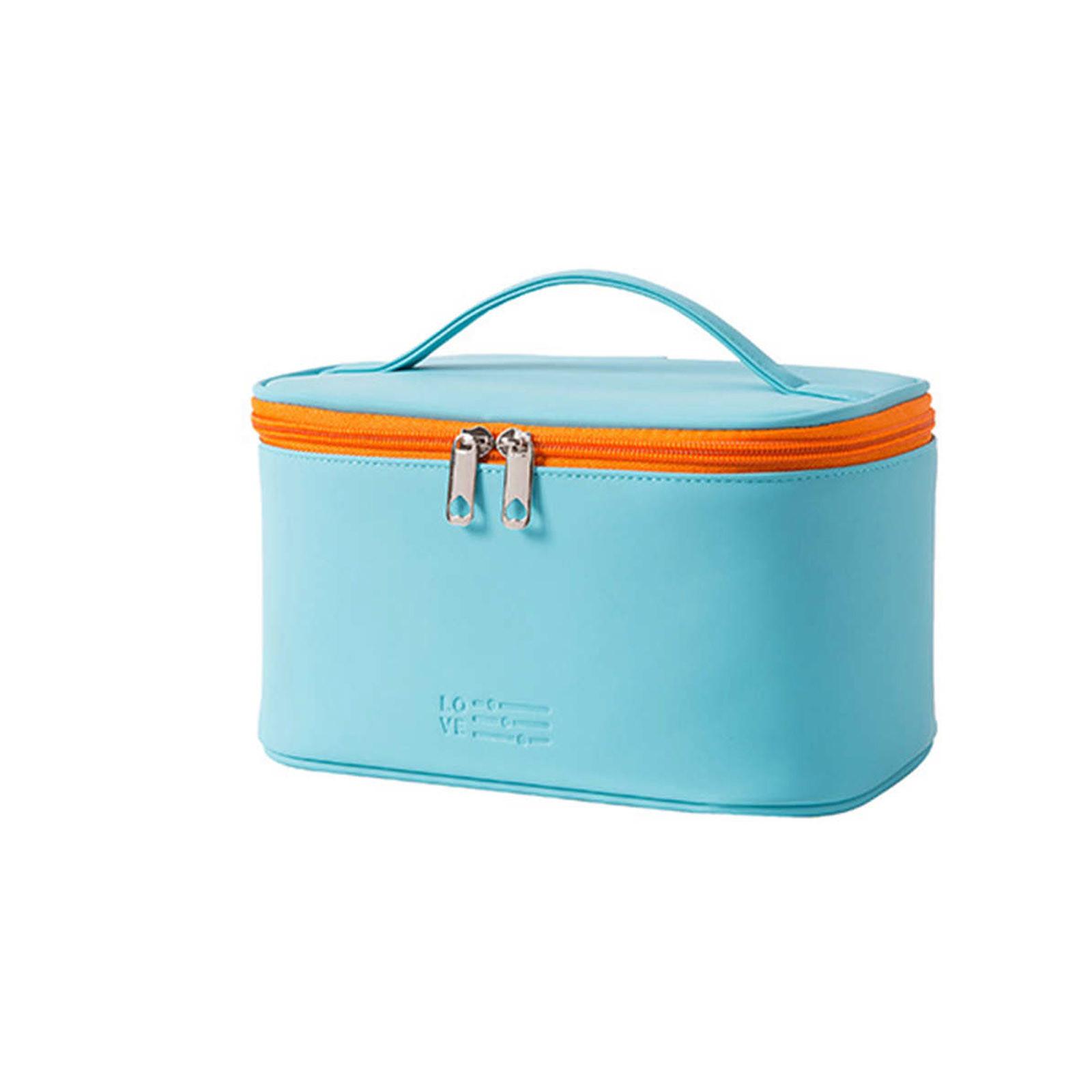 

Цветная портативная косметичка Портативный косметический чехол Большая емкость небесно-голубой