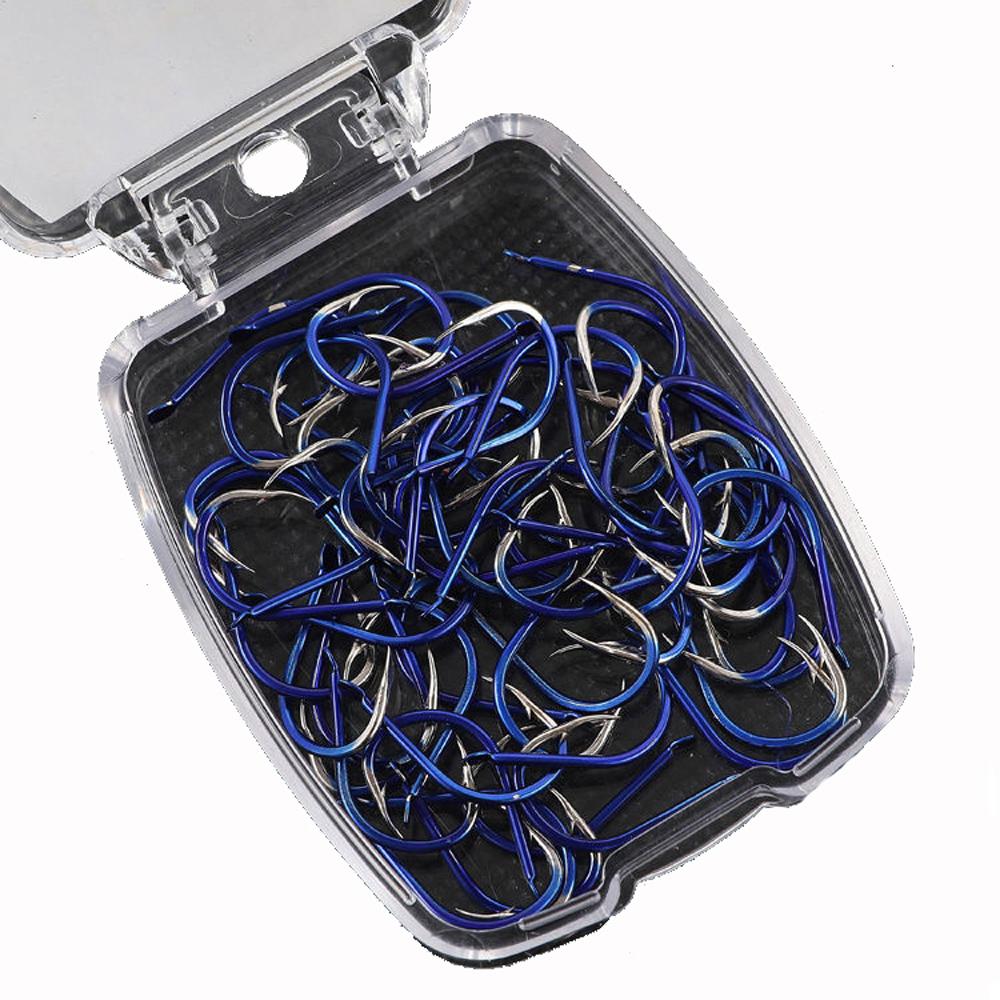30pcs/box Japanese High Carbon Steel Fishing Hooks Powerful Jig Fish Worm Hook Isani Barbed Carp Mini Fishhooks Saltwater 3#-13#