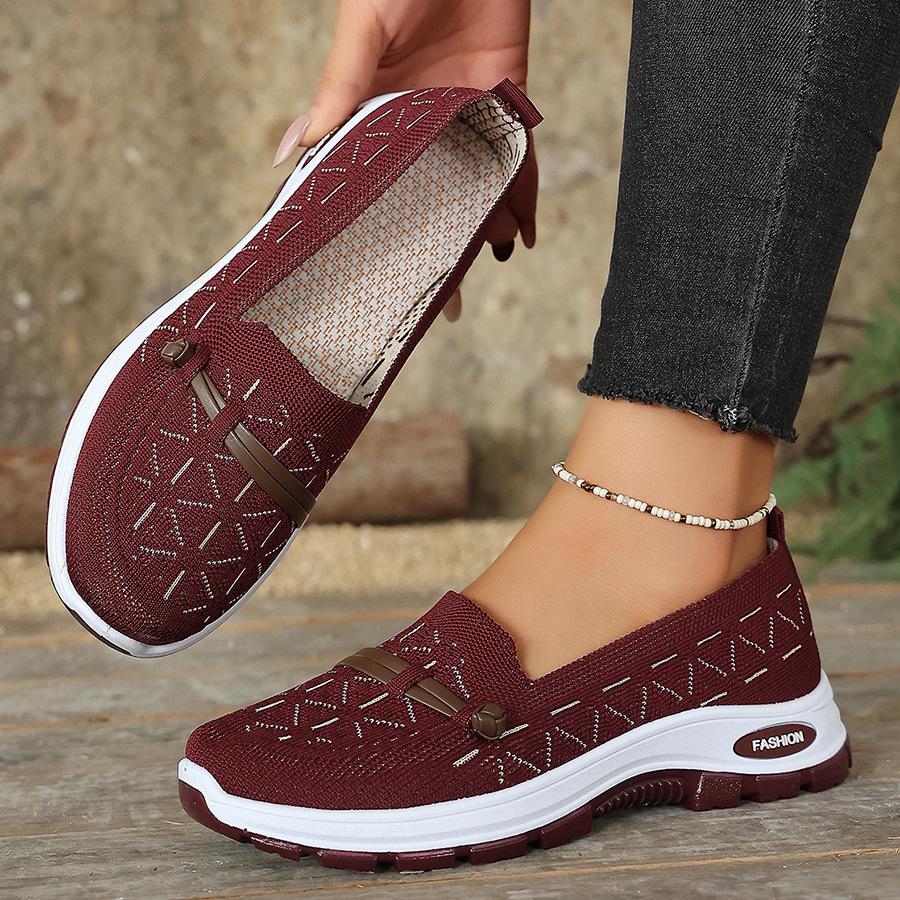 2026 Women's Casual Tennis Shoes Fashion Breathable Walking Flat Bottom Sports Shoes Women's Fitness Soft Sole Non-slip Sneakers