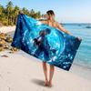 One Piece Printed Swim Towel, Portable Water Absorbent Towel for Beach Camping Daily Bathroom Use