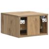 Wall Mounted Nightstand Artisan Oak Finish 34.5 X 33 X 20 Cm