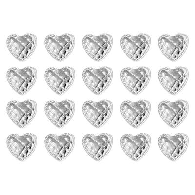 20pcs High Quality 6mm Heart Shape Buttons DIY Mini Coat Buckles Handmade Clothing Buckles for 1/6 Clothes Accessories