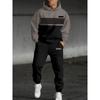 Men's Printed Hoodie Sweatshirt Pants Set Sporty Autumn Winter Two-Piece Set Casual Comfortable Breathable Streetwear Sets