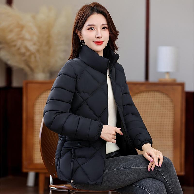 Winter clothes small mother clothes short thickened down cotton clothes medium old man large size jacket warm stand-up collar cotton clothes