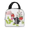 Borsa Pranzo Termica Carina e Felice della Talpa Krtek per Donne Ufficio Borsa Frigo Contenitore Termico per Cibo Borsa Tote Contenitori Portatili per Pranzo