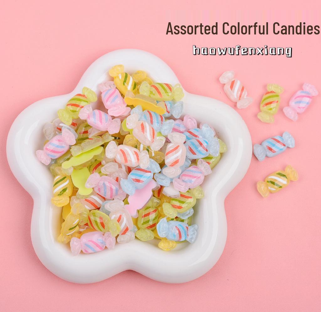 Mini Colorful Ice Cube Figurines: DIY Resin Pretend Play Accessories & Refrigerator Magnets