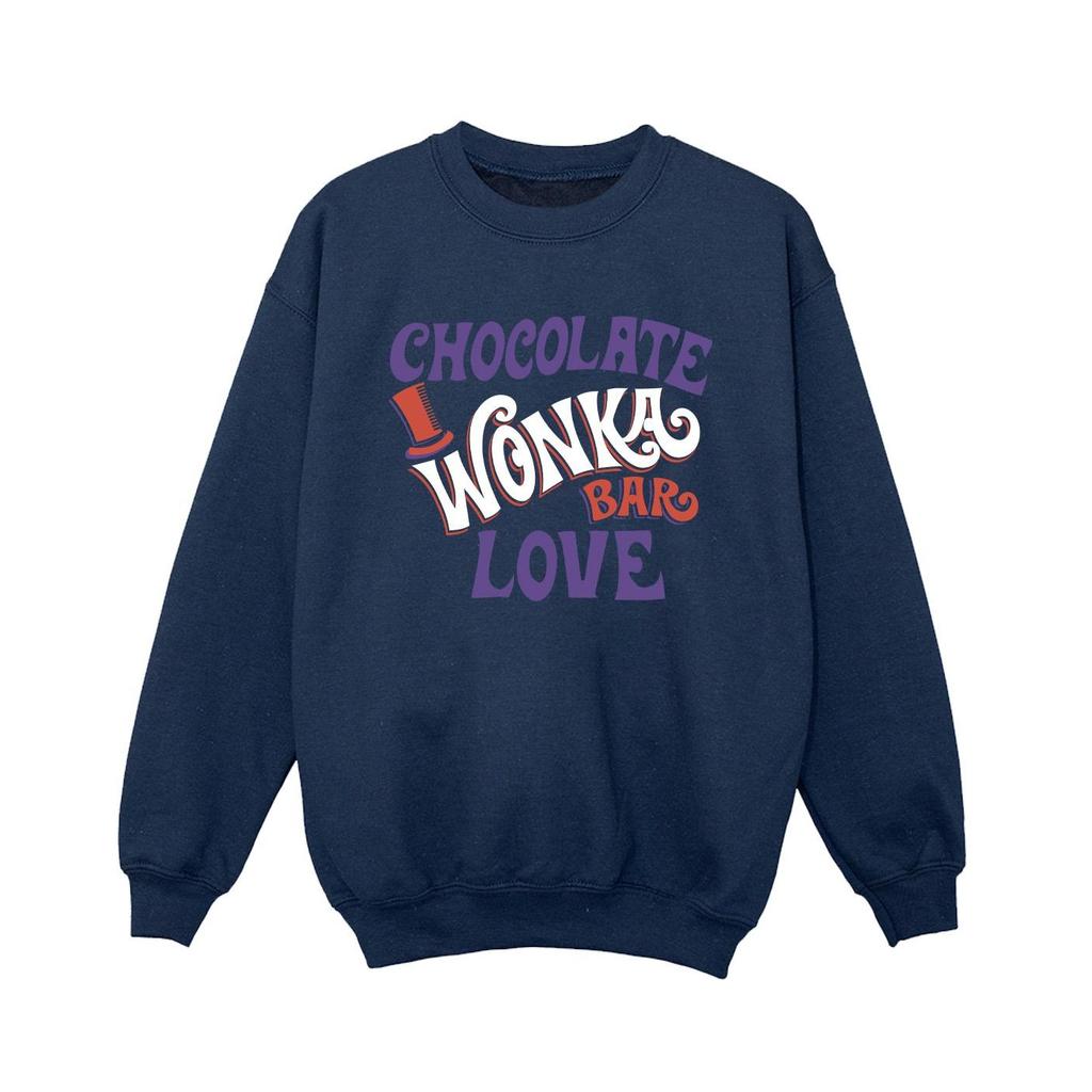 Willy Wonka & The Chocolate Factory Boys Chocolate Bar Love Sweatshirt