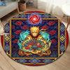 Naruto Power Up Round Area Rug Carpet Rug For Living Room Bedroom Sofa Playroom Decor Nonslip Floor Mat