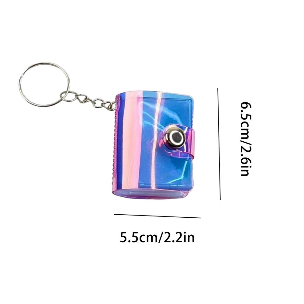 

Small Photo Album Keychain Tiny Scrapbook Picture Cards Storage Holder Key Chain Tiny Photo Album Keychain For Wedding Birthday червоний