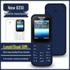 Dual SIM 2G Feature Phone for Seniors with Long Battery Life
