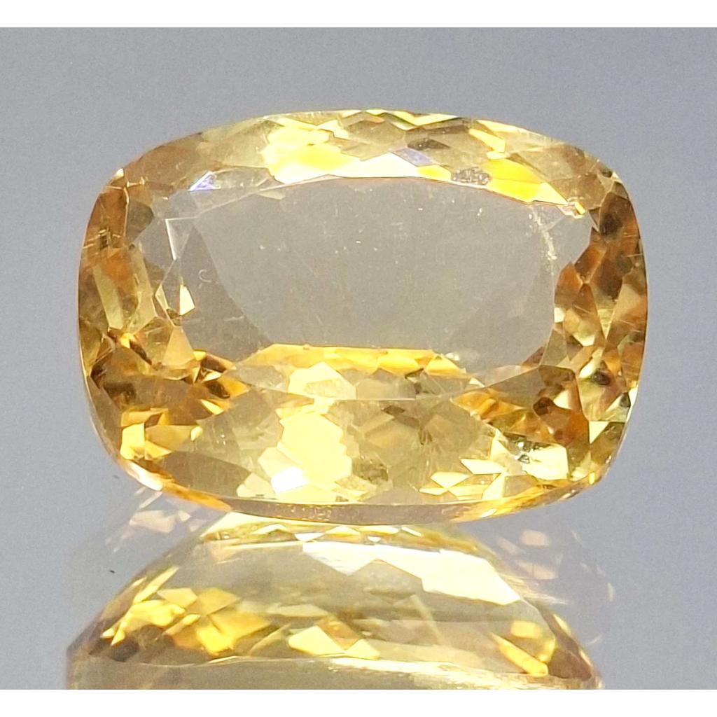 22-24 Ct Natural Light Yellow Citrine Cushion Cut Stunning Certified Gemstone