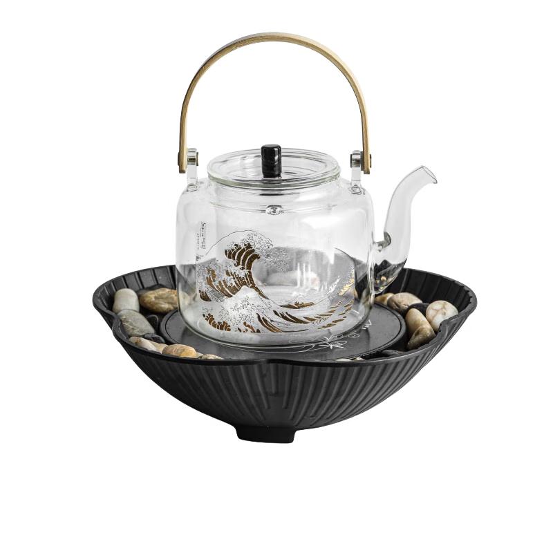Wuchaju Handmade Glass Tea Stove & Kettle Set