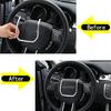 DIYUCAR Rattpanelsöverdrag för Land Rover Range Rover Evoque 2012-2018, Självhäftande Rattöverdrag, Panel för Interiör, Anpassade Biltillbehör