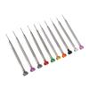 Ensemble de 10 tournevis miniatures en aluminium et acier inoxydable, cruciformes et plats, ensemble de tournevis de réparation de montres pour montres et bijoux