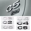 ABX2 C2 C4 C5 Logo ABS 3D Auto Heckklappen-Emblem Aufkleber Styling für Citroen Markenemblem Auto Karosserieaufkleber Auto Modifizierte Zubehörteile