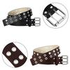 Genser i PU-skinn overfrakk Punk midjebelte Goth linning Justerbare belter Jeansbelter