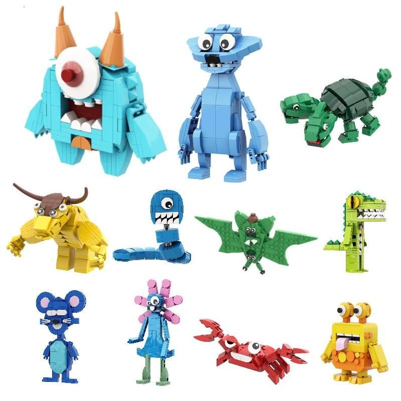 Baban Kindergarten Building Blocks Season 3 Green Monster Doll Garden Handicraft Baban Playground Building Blocks Toy