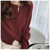 Cashmere Sweater Cardigan Women Single Breasted Long Sleeve Elegant Vintage Jumper Solid Wool Knitted Autumn Winter Outwear