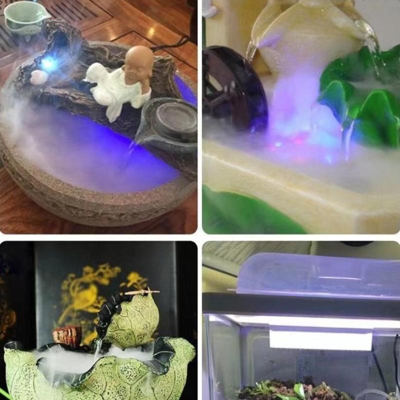 USB Powered 5V Mist Maker Fogger Compact Nebulizer for Balcony Fish Tank Pond Garden Water Fountain Decor