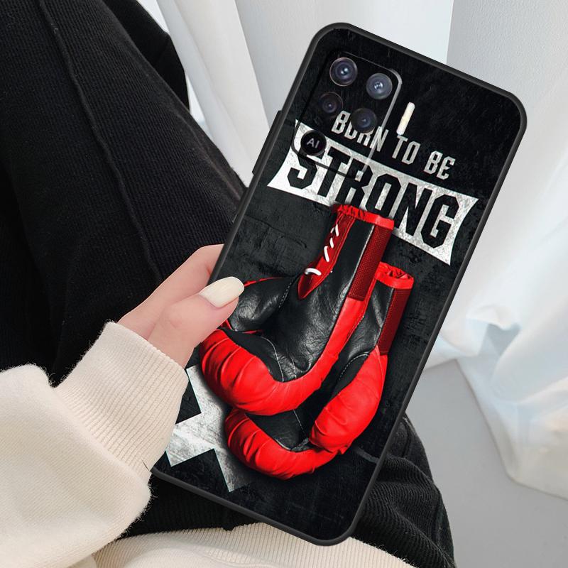 Boxing Gloves Case For Oppo A18 A38 A58 A78 A98 A80 A60 A40 A96 A76 A16 A94 A74 A54 A15 A17 A57 A77 A5 Pro
