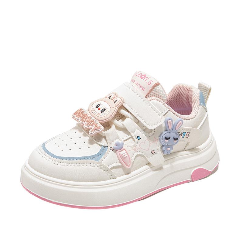 Girls' Velcro Cartoon Casual Shoes Student Sports Shoes Boys' Non-slip Shoes