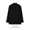 Men's Trendy Retro Loose Black Suit Jacket - High-End Street Style
