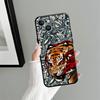 Funda Handyhülle Case für Apple iPhone 17 Pro Max 11 14 XR XS MAX 13 Air 12 16 15 Pro 7 8 Coole Katze Tiger