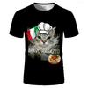What The Sigma Meme Cat 3D Print Fun T-Shirt - Stylish and Humorous, Relaxed Men's Streetwear, Casual Wear, Unisex Short-Sleeve T-Shirt