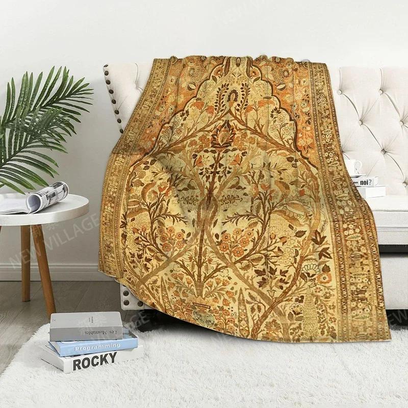 Plaid-Sofa für Kniedecken warme Winterbettdecke Überwurfdecke Dekor Boho warmes Fleece Nordisch Vintage Marokkanisch Weich und haarig