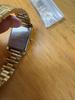 CASIO gold analog wristwatch