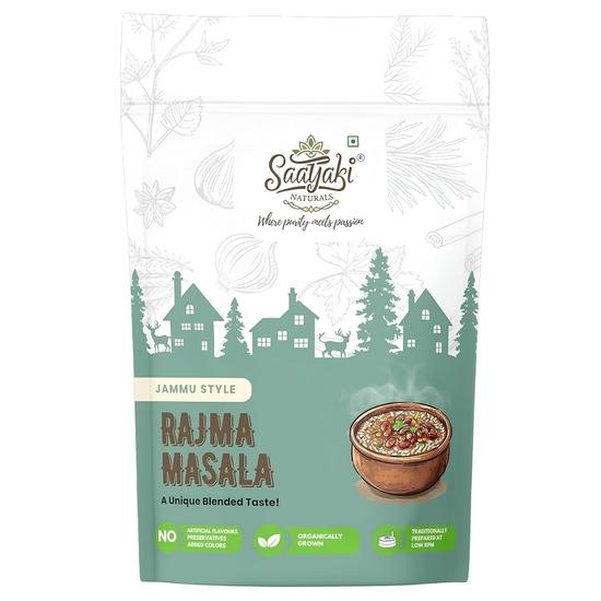 Saatyaki Naturals Jammu Rajma Masala -50gm | Authentic Indian Spice Blend for Rajma and Black Lentil Dishes|Homemade Style 50GM