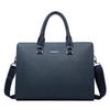 Cartella da uomo in PVC orizzontale business casual - Borsa grande capacità per laptop e documenti