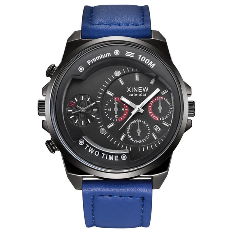 Watch Men's Belt Gift Simple Calendar Quartz Watch