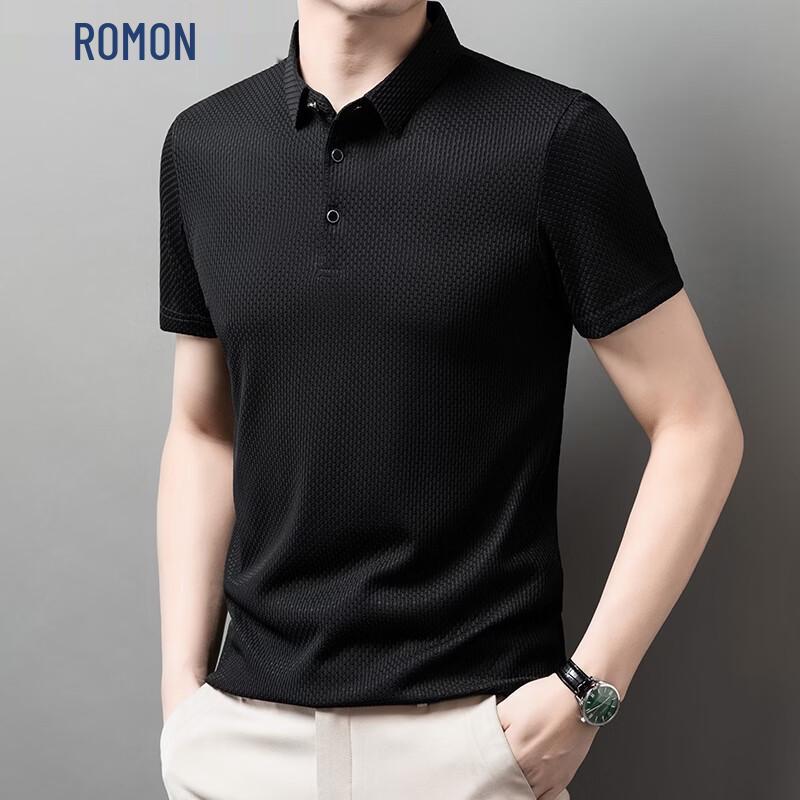 Romon Men's Summer Short-Sleeve Polo Shirt
