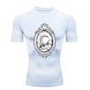 Moon and Clouds  Men's Sports T-shirt Training Fitness Compression Workout T-Shirt Rashgard Tops Men's Fitness T-Shirt