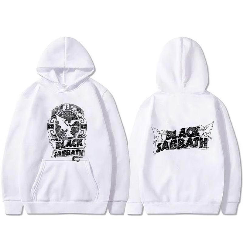 Heavy Metal Rock Band Black Sabbath Ozzy Osbourne Master of Reality Lord of This World Hoodie Men's Vintage Oversized
