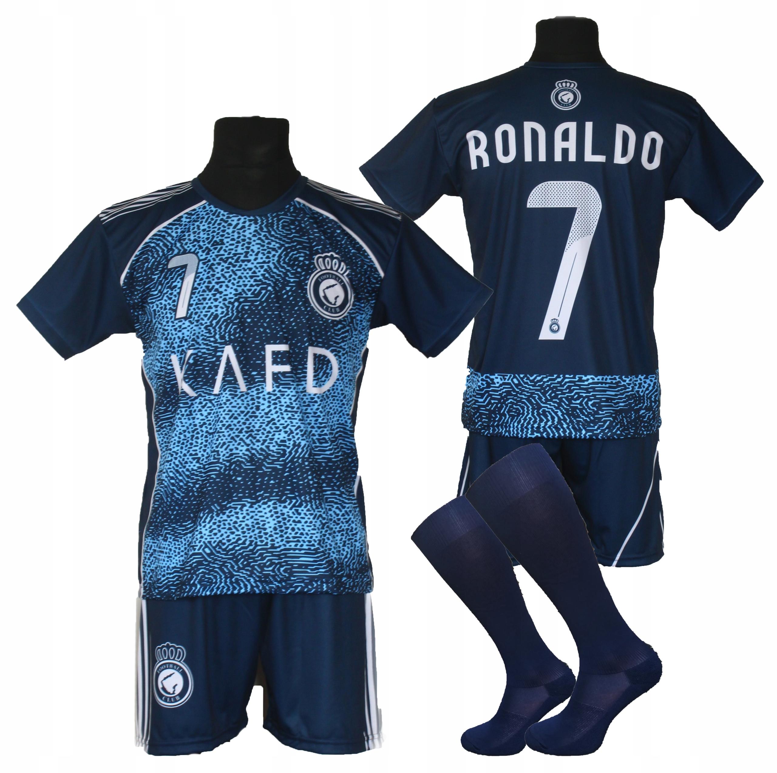 RONALDO komplet sportowy strój piłkarski AL NASSR granatowy - BG 152
