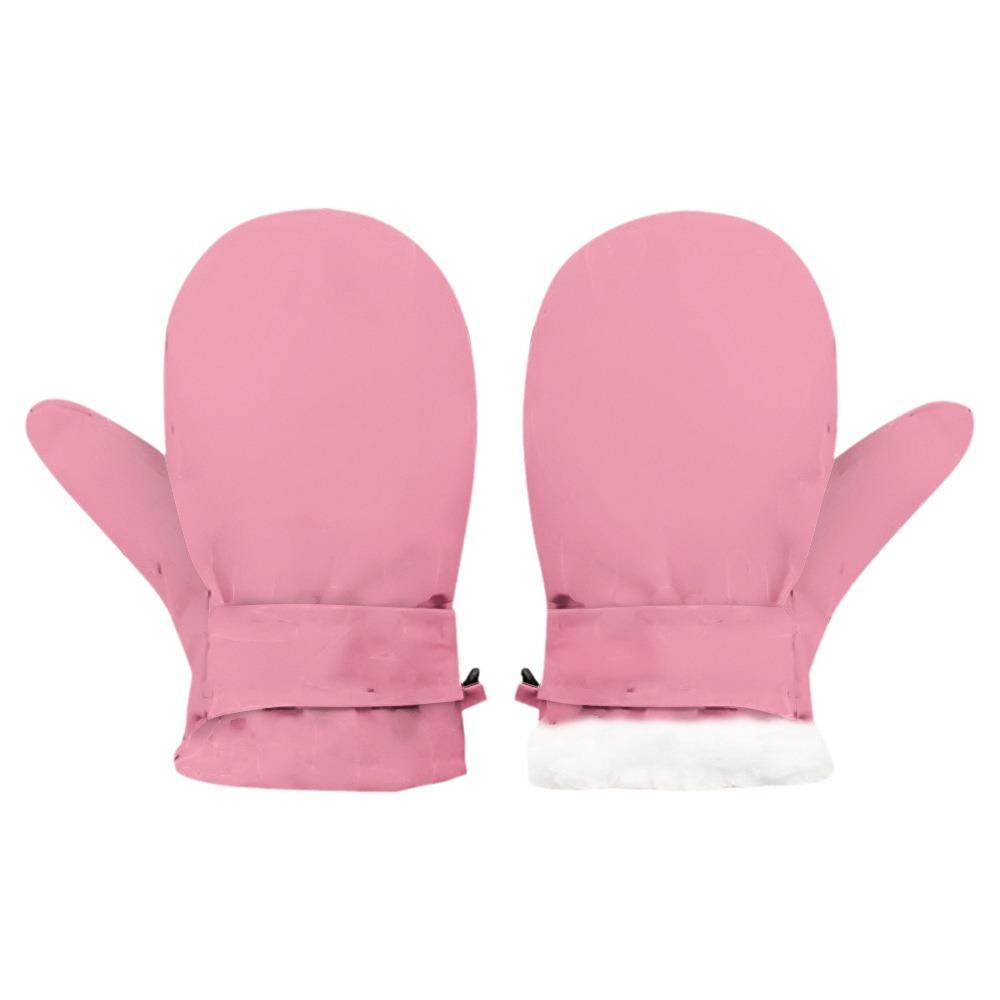 Waterproof Kids Mittens Fleece Lined Winter Gloves Thick Thermal Snow Mittens