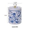 ZISIZ Blue and White Porcelain Sealed Storage Jar