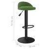 VidaXL Lot de 2 Tabourets de Bar, Chaise de Pub, Siège de Bistrot, Meuble de Salle à Manger Cuisine Salon Maison Intérieur, 333604