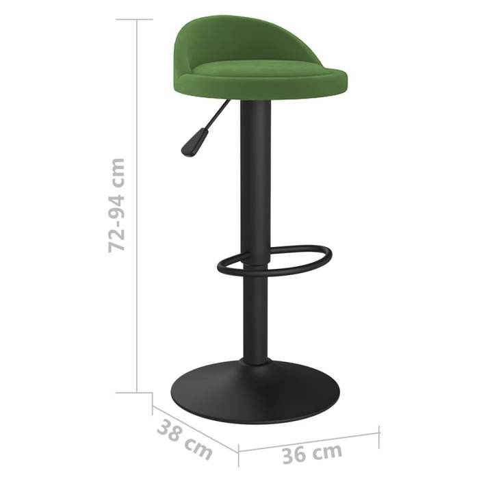 VidaXL Lot de 2 Tabourets de Bar, Chaise de Pub, Siège de Bistrot, Meuble de Salle à Manger Cuisine Salon Maison Intérieur, 333604