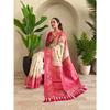 Wunderschöne reiche Pallu- und Jacquard-Arbeiten auf dem ganzen Saree